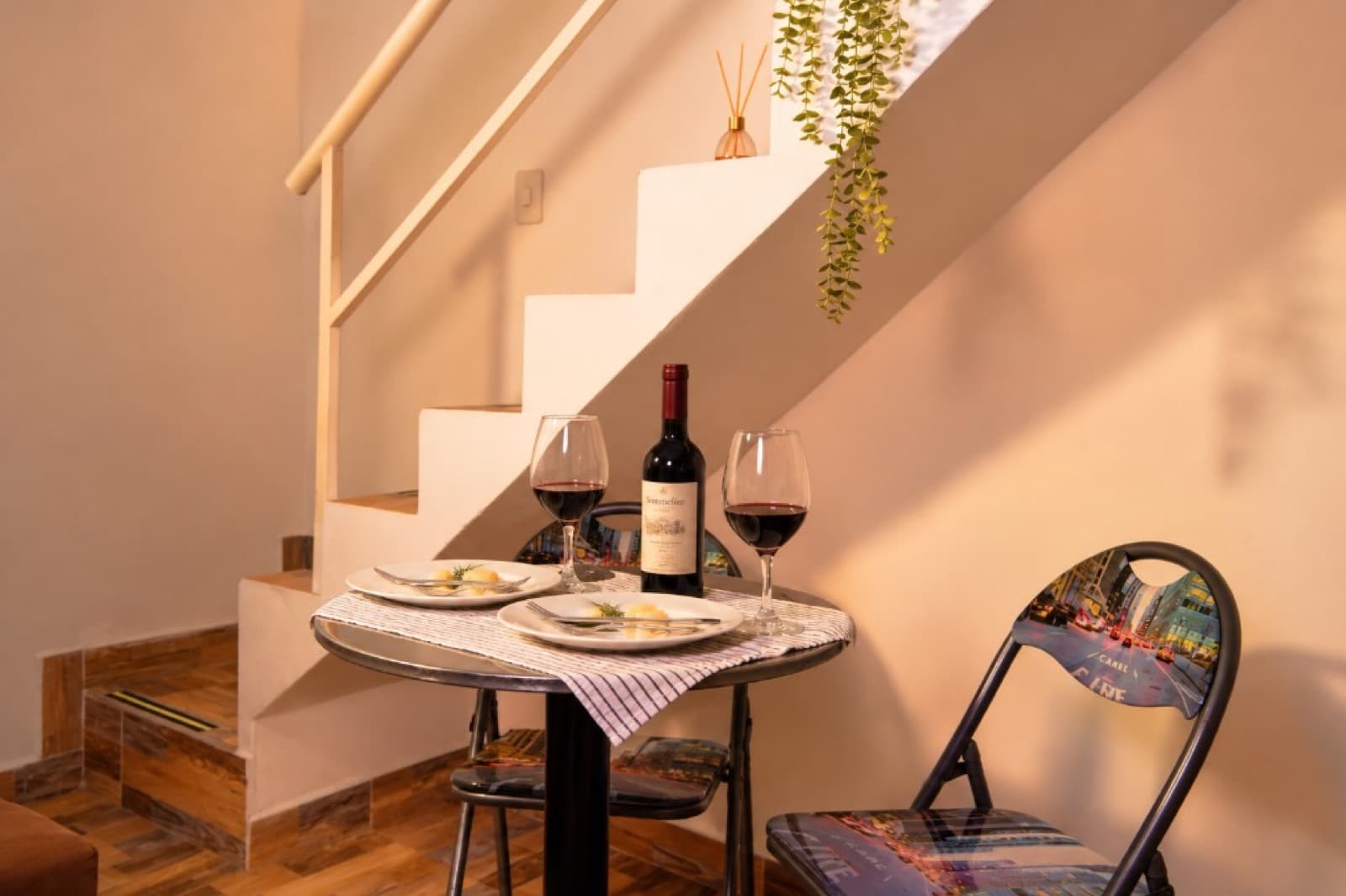 Comedor con vino
